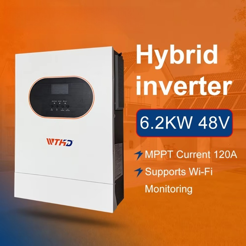Off Grid Solar Inverter 48V 6000W - 6.2KW 단상 오프그리드 태양광 하이브리드 인버터