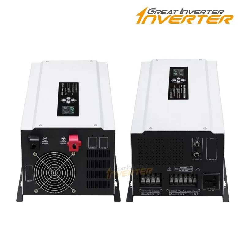 Toroidal Transformer Inverter 5000W - 순수 사인파 태양광 하이브리드 인버터, 내장