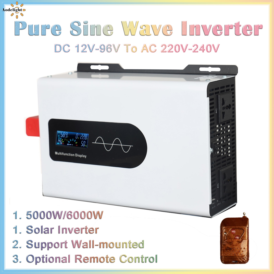 Off Grid Solar Inverter 48V 6000W - 순수 사인파 인버터 컨버터, 태양광 자동차