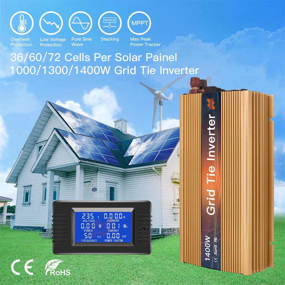 1000-1400W 그리드 타이 마이크로 태양광 인버터 - Micro Inverter 1400W Solar Grid Tie 리뷰 및 가격