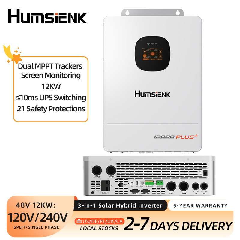 험시엔크 48V 12KW/8KW 3-in-1 태양광 하 - Mppt Hybrid Inverter 48V 8Kw 3 Phase 리뷰 및 가격