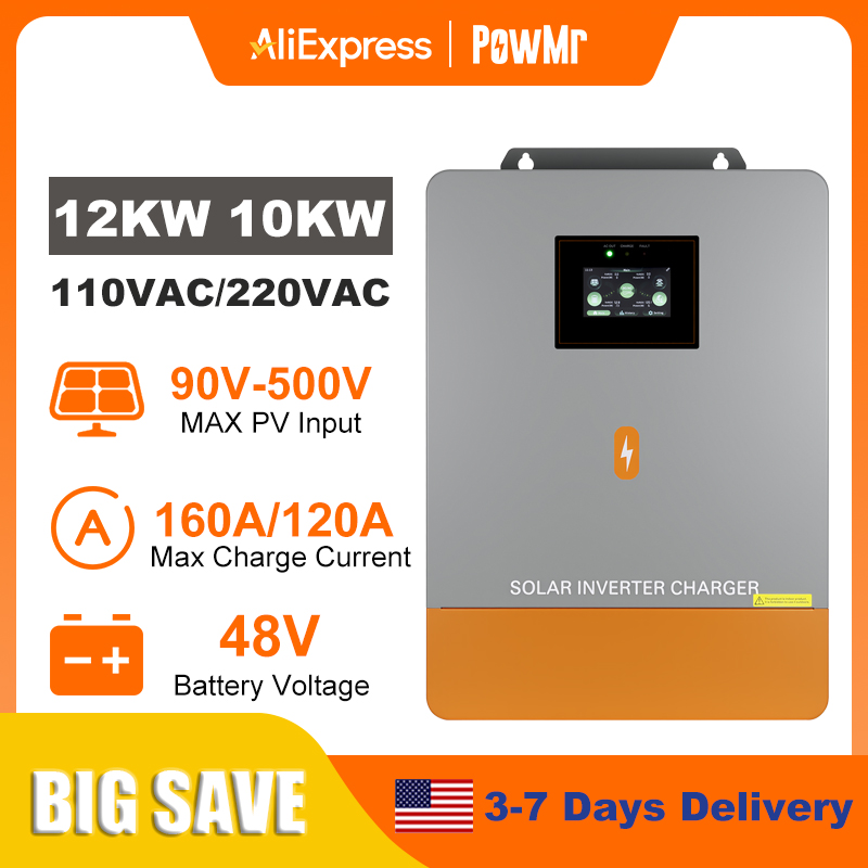 PowMr 12KW 10KW 분리형 인버터 110V 또 - Split Phase Inverter 10Kw 110V 220V 리뷰 및 가격