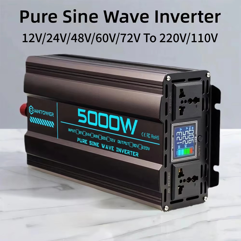 순수 사인파 인버터 DC 12V/24V/48V/60V/ - Pure Sine Wave Inverter 5000W 48V 220V 리뷰 및 가격